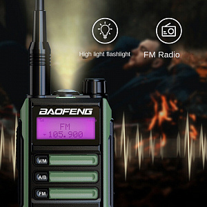 Рация Baofeng UV-16 7W с гарнитурой зеленая